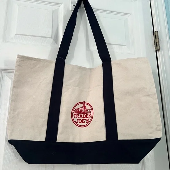 Trader Joe’s Large Canvas Tote Bag - Picture 3 of 5